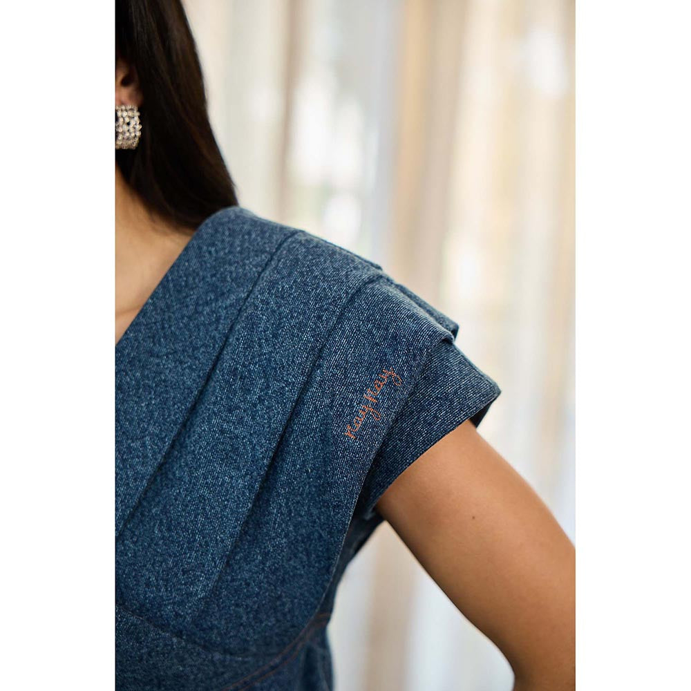 Kay Kay BY KKHUSHI SAHAII Kate Navy Blue Co-Ord Set