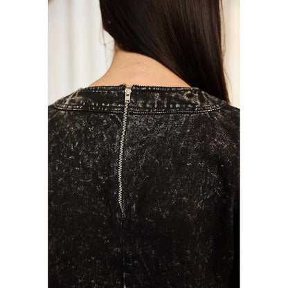 Kay Kay BY KKHUSHI SAHAII Isla Denim Black Mini Dress