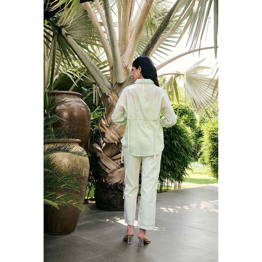 Kay Kay BY KKHUSHI SAHAII Iris Green Co-Ord Set