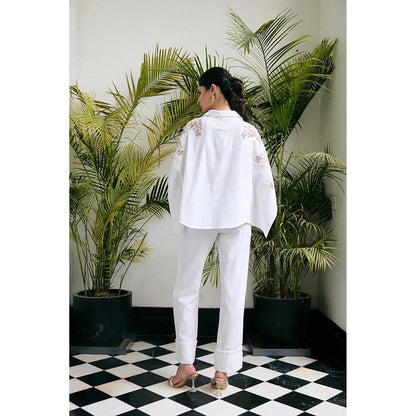 Kay Kay BY KKHUSHI SAHAII Reyah White Co-Ord Set