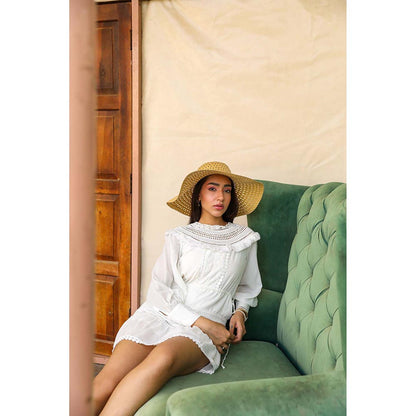 Kay Kay BY KKHUSHI SAHAII Utopia White Mini Dress
