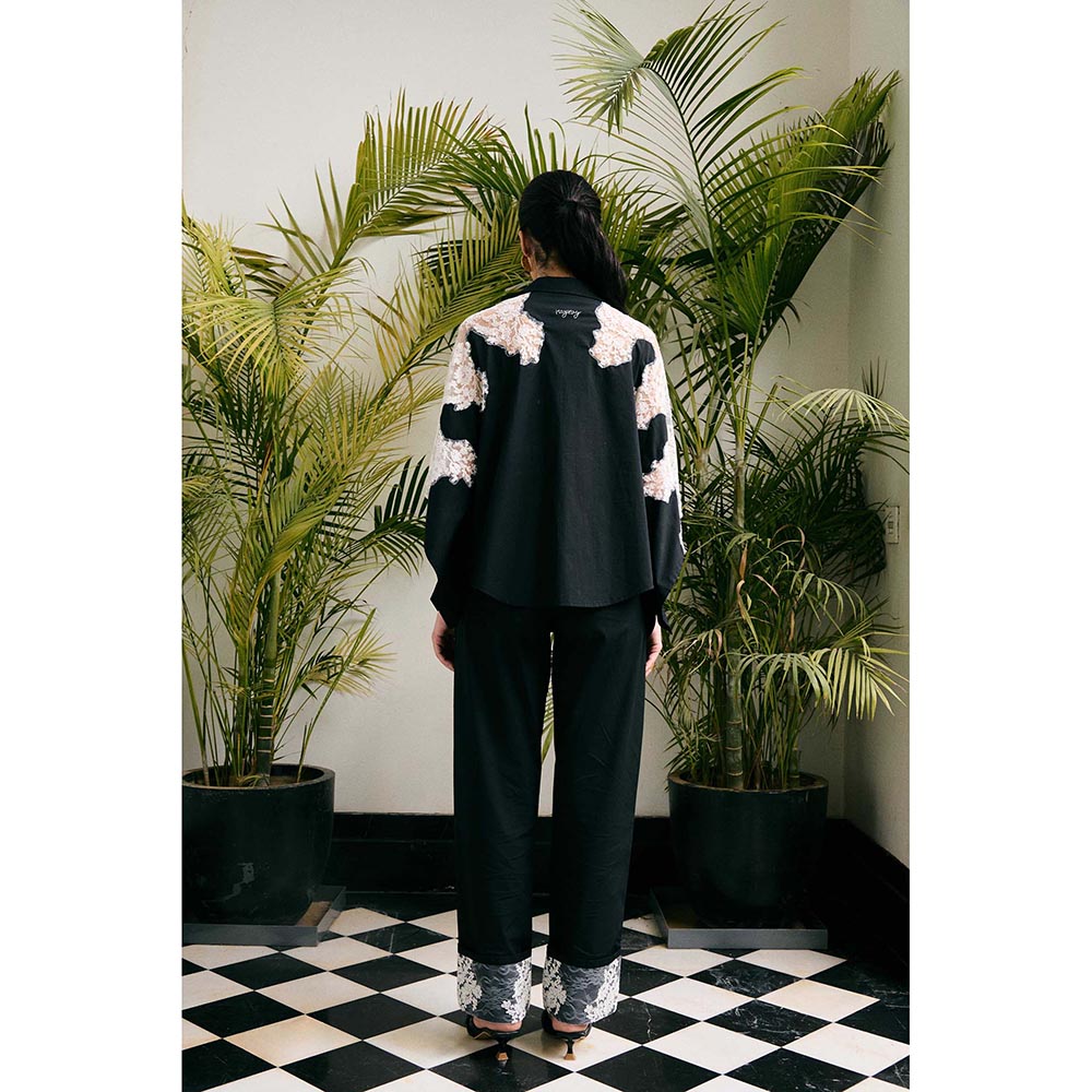 Kay Kay BY KKHUSHI SAHAII NY raze Black Co-Ord Set