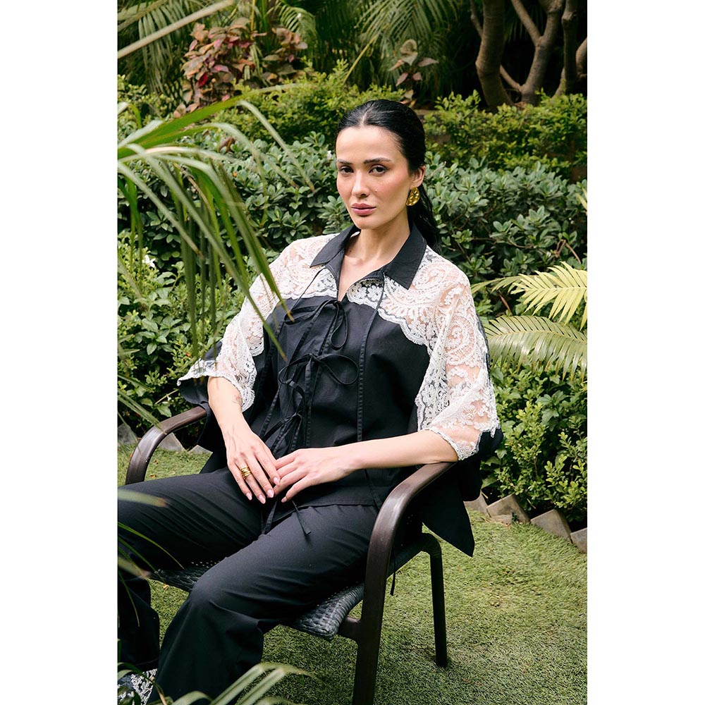 Kay Kay BY KKHUSHI SAHAII NY raze Black Co-Ord Set