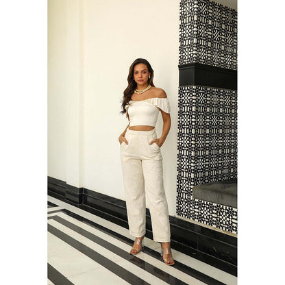 Kay Kay BY KKHUSHI SAHAII Riku Off White Co-Ord Set