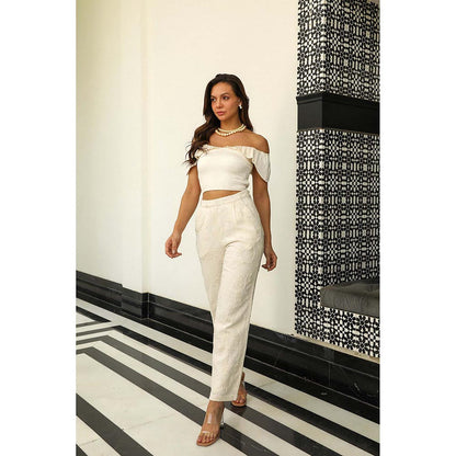 Kay Kay BY KKHUSHI SAHAII Riku Off White Co-Ord Set