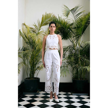 Kay Kay BY KKHUSHI SAHAII Veyra White Co-Ord Set
