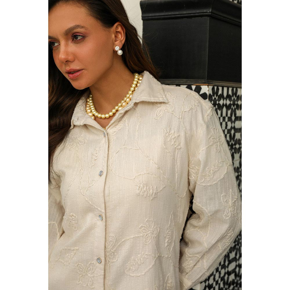 Kay Kay BY KKHUSHI SAHAII Wakana White Co-Ord Set