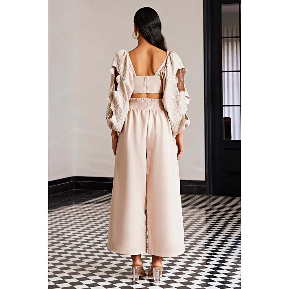 Kay Kay BY KKHUSHI SAHAII Embellished Rose Gold Co-Ord Set
