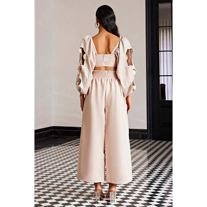 Kay Kay BY KKHUSHI SAHAII Embellished Rose Gold Co-Ord Set