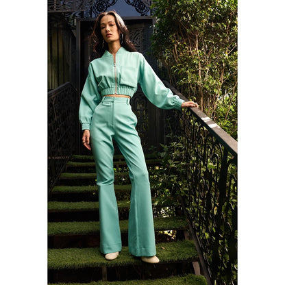 Kay Kay BY KKHUSHI SAHAII Turquoise Claire Co-Ord Set