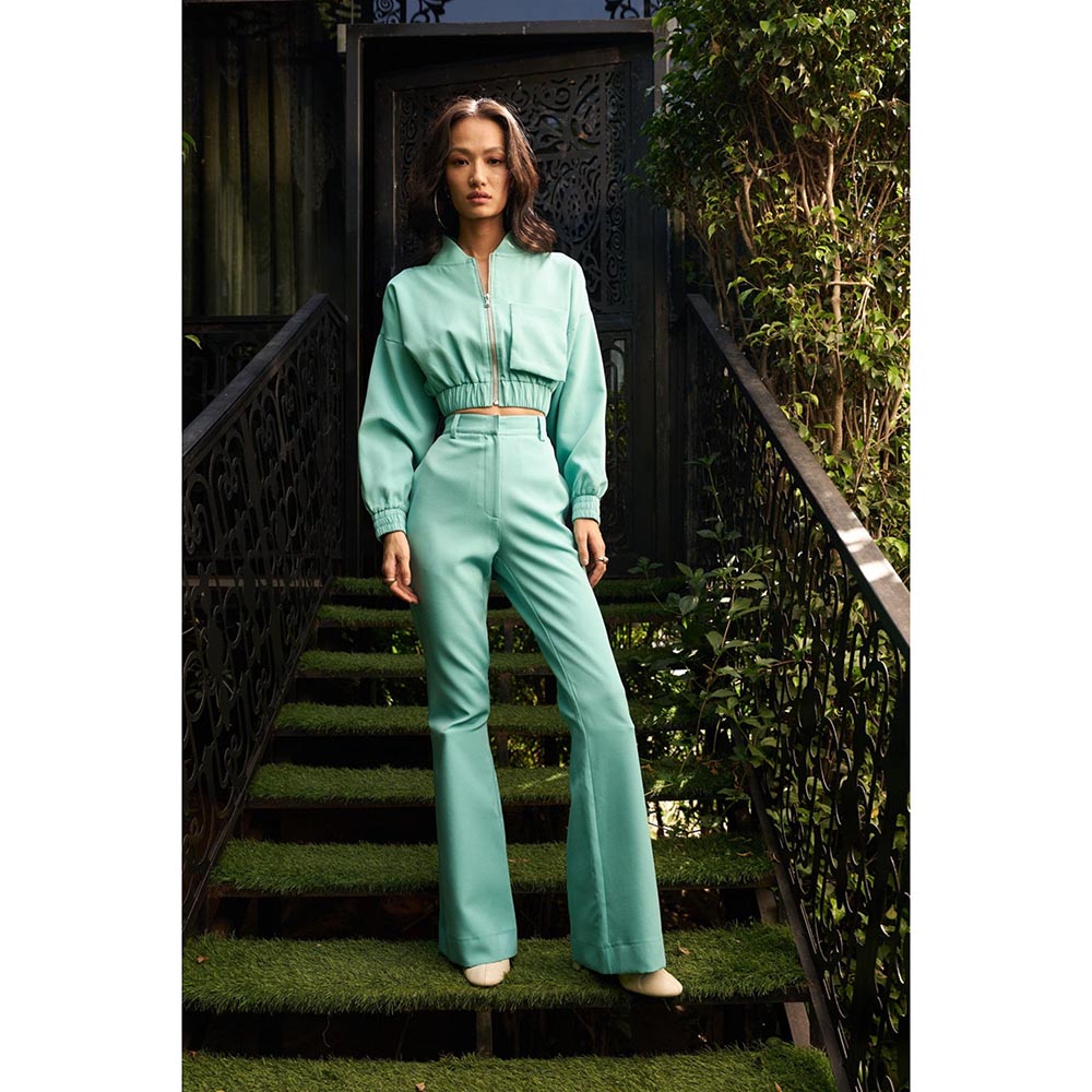 Kay Kay BY KKHUSHI SAHAII Turquoise Claire Co-Ord Set