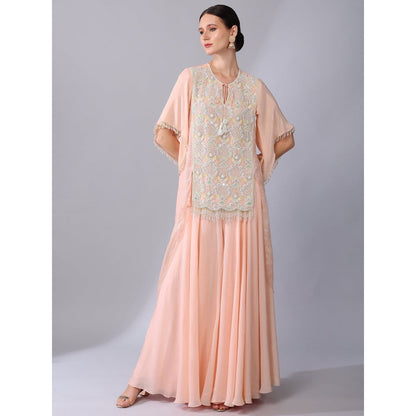 KEITH GOMES Pearl Sequins Sequined Tunic & Palazzo (Set of 2)