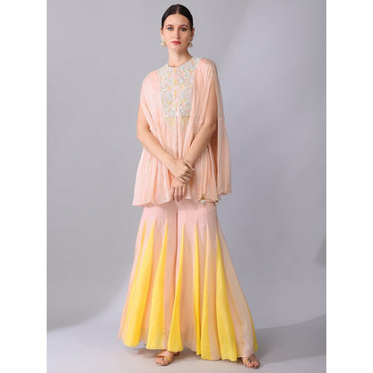 KEITH GOMES Pearl Sequins Embroidered Tunic & Sharara (Set of 2)