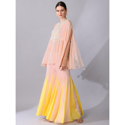 KEITH GOMES Pearl Sequins Embroidered Tunic & Sharara (Set of 2)