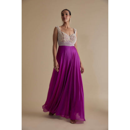 KEITH GOMES Bead Mirror Embellished Jumpsuit