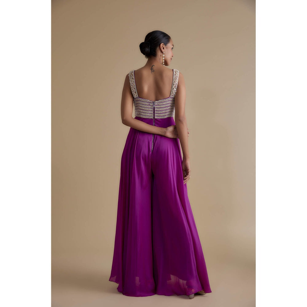 KEITH GOMES Bead Mirror Embellished Jumpsuit