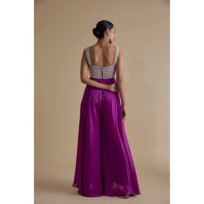 KEITH GOMES Bead Mirror Embellished Jumpsuit