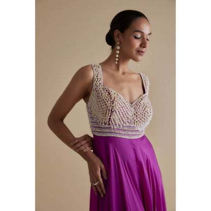 KEITH GOMES Bead Mirror Embellished Jumpsuit