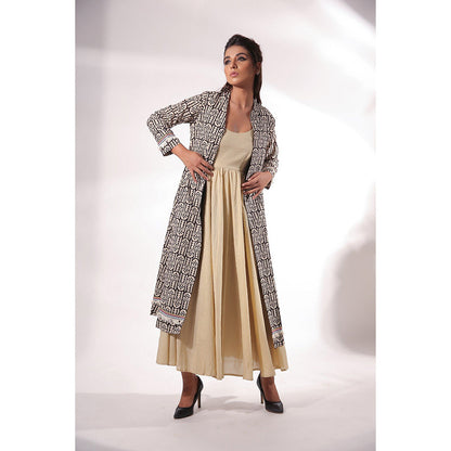 Keva Clothing Capri Maxi Dress with Cape (Set of 2)