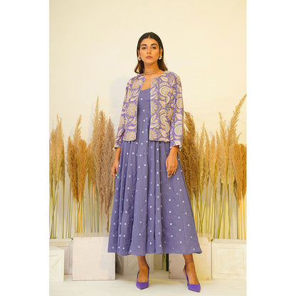 Keva Clothing Periwinkle Midi Dress (Set of 2)