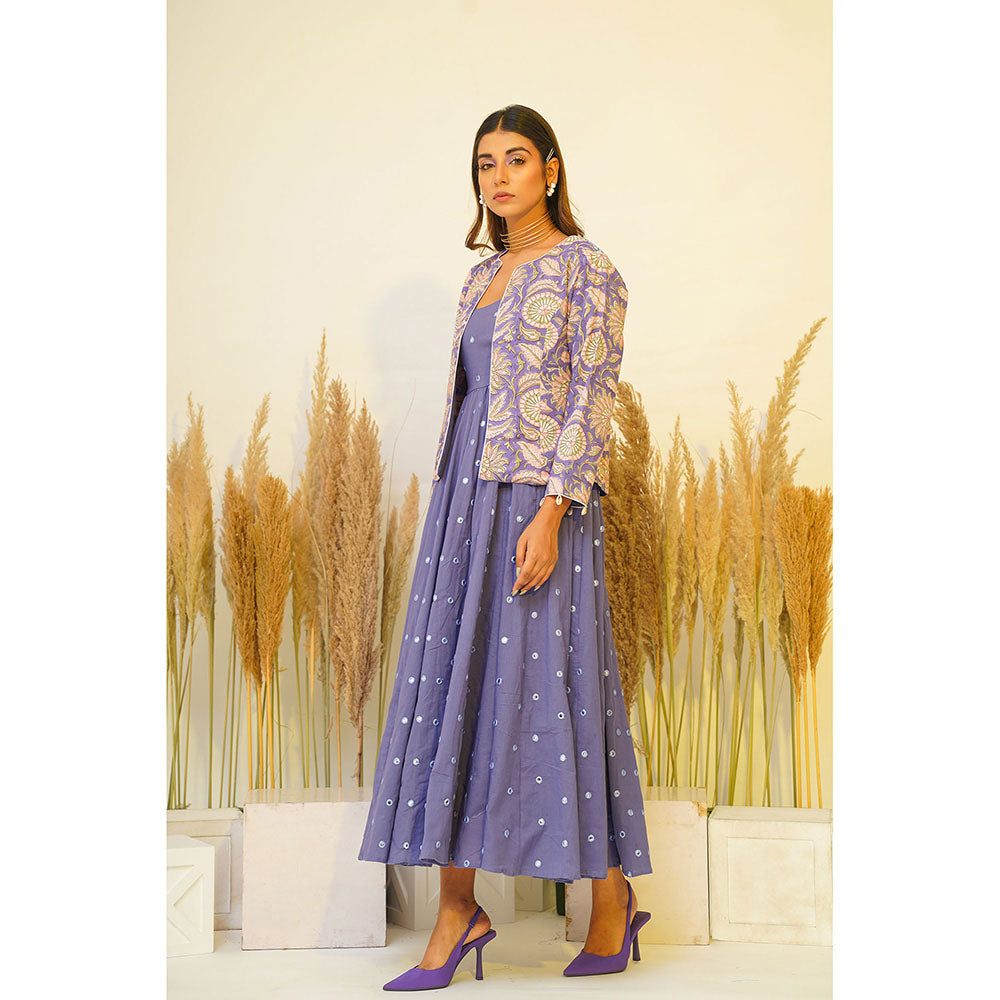 Keva Clothing Periwinkle Midi Dress (Set of 2)