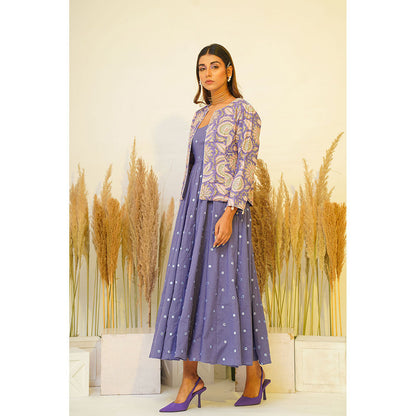Keva Clothing Periwinkle Midi Dress (Set of 2)
