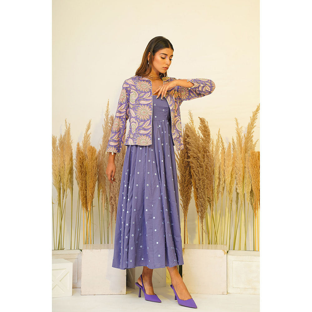 Keva Clothing Periwinkle Midi Dress (Set of 2)