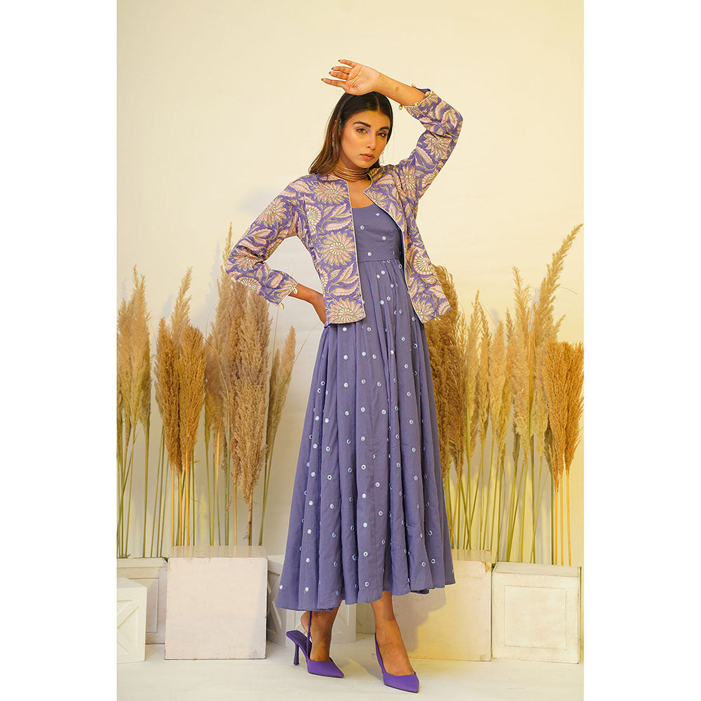 Keva Clothing Periwinkle Midi Dress (Set of 2)