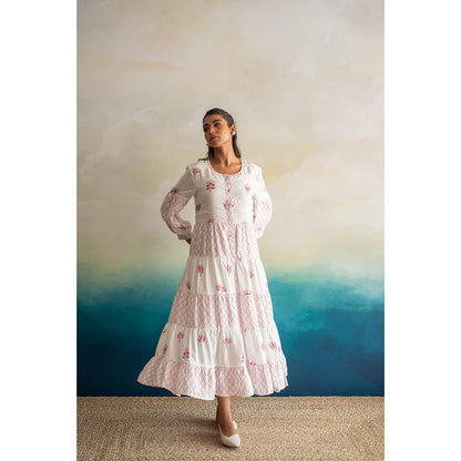 Keva Clothing Daisy - 3/4th Sleeves Tier Dress