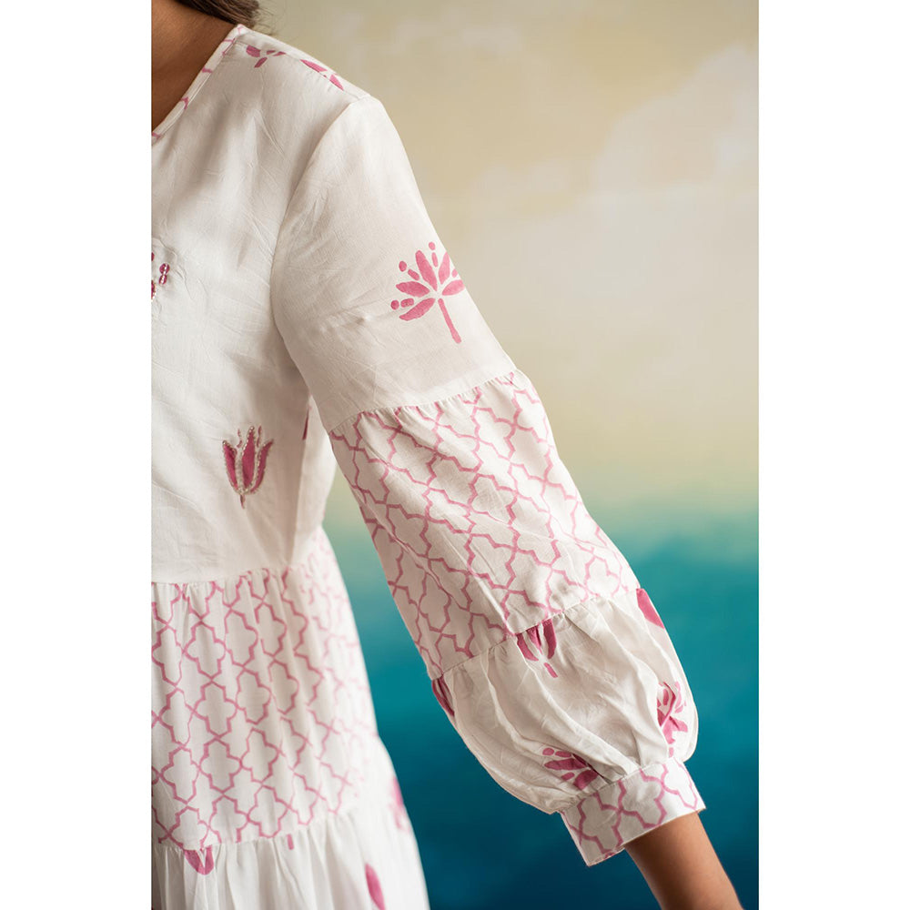 Keva Clothing Daisy - 3/4th Sleeves Tier Dress