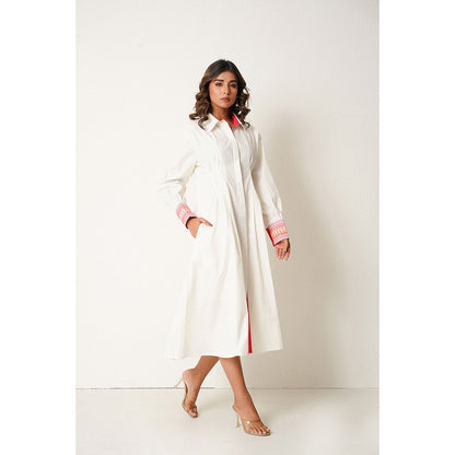 Keva Clothing Margarita Midi Dress - White