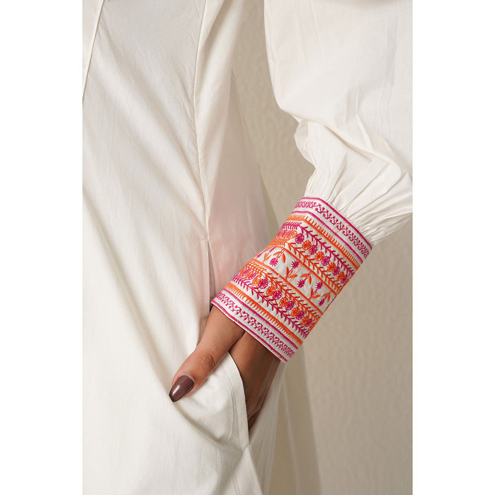 Keva Clothing Margarita Midi Dress - White