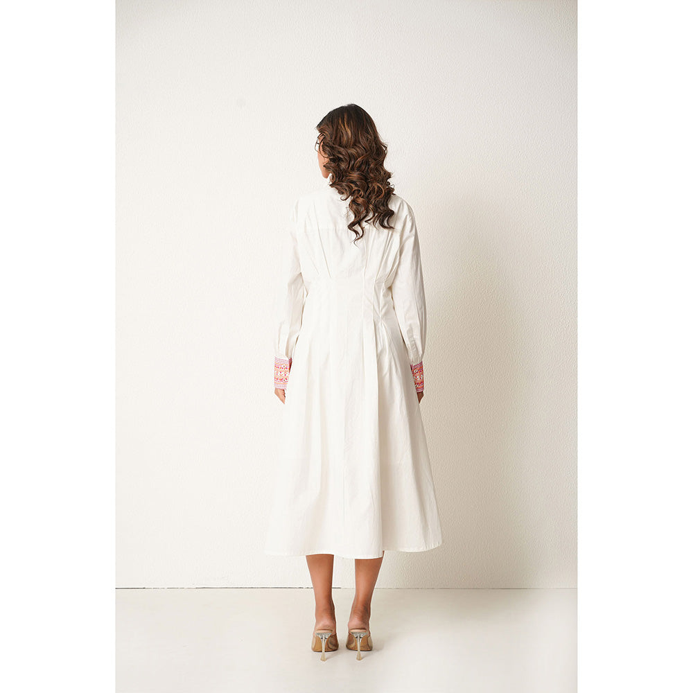 Keva Clothing Margarita Midi Dress - White