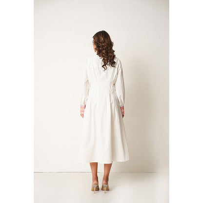 Keva Clothing Margarita Midi Dress - White