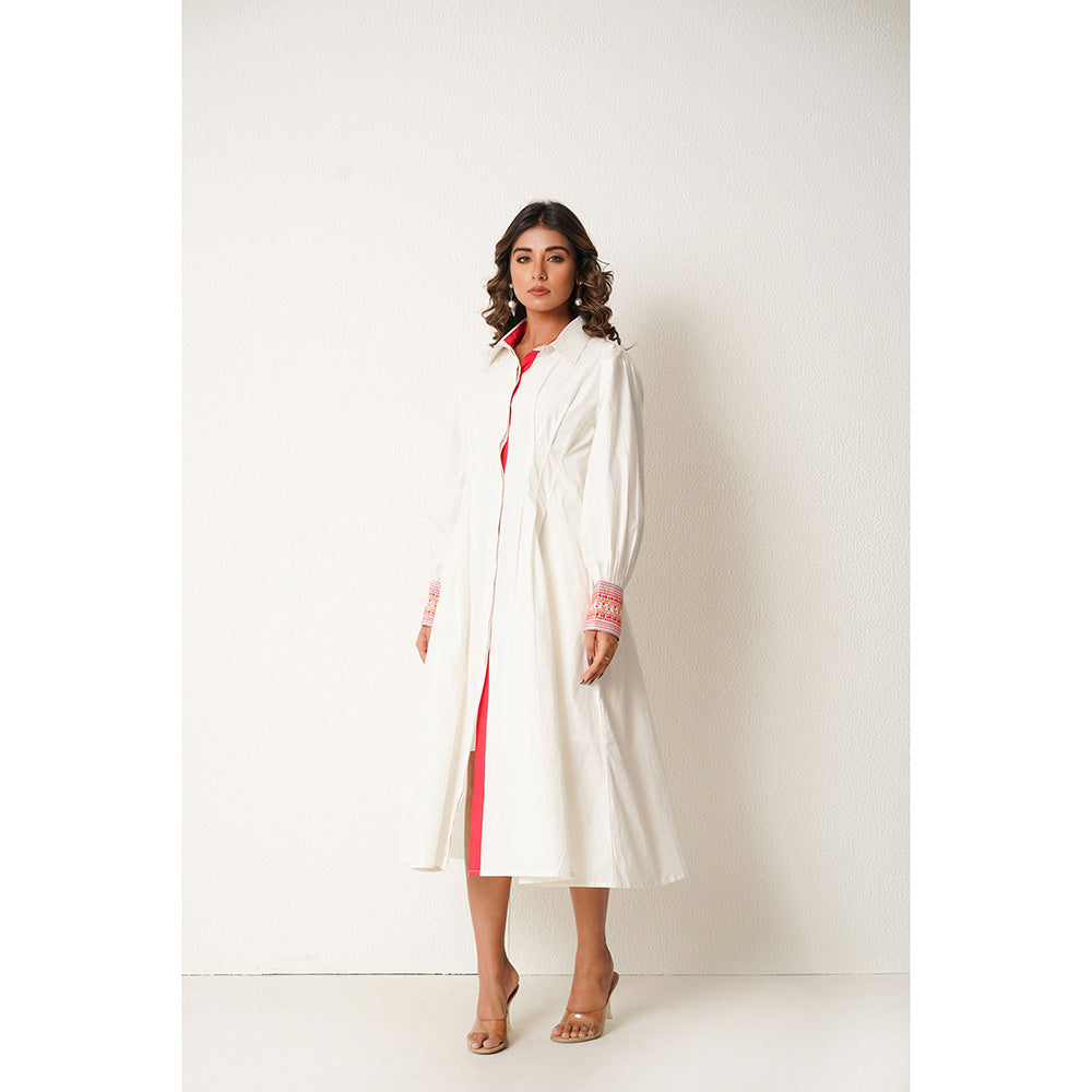 Keva Clothing Margarita Midi Dress - White