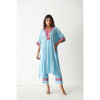 Keva Clothing Bramble Co-Ord - Baby Blue (Set of 2)