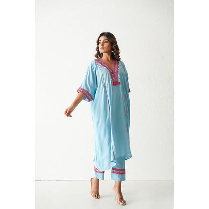 Keva Clothing Bramble Co-Ord - Baby Blue (Set of 2)