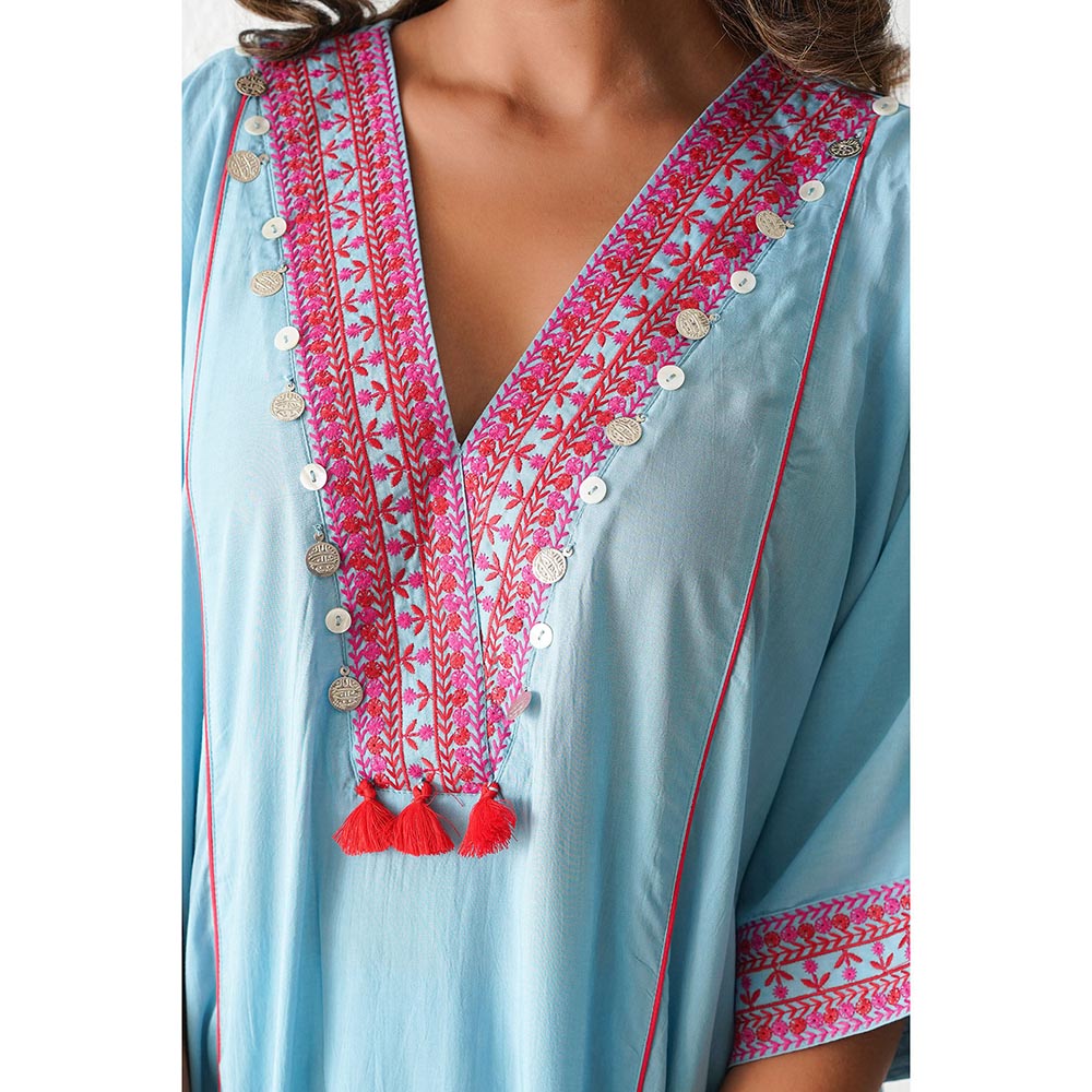 Keva Clothing Bramble Co-Ord - Baby Blue (Set of 2)