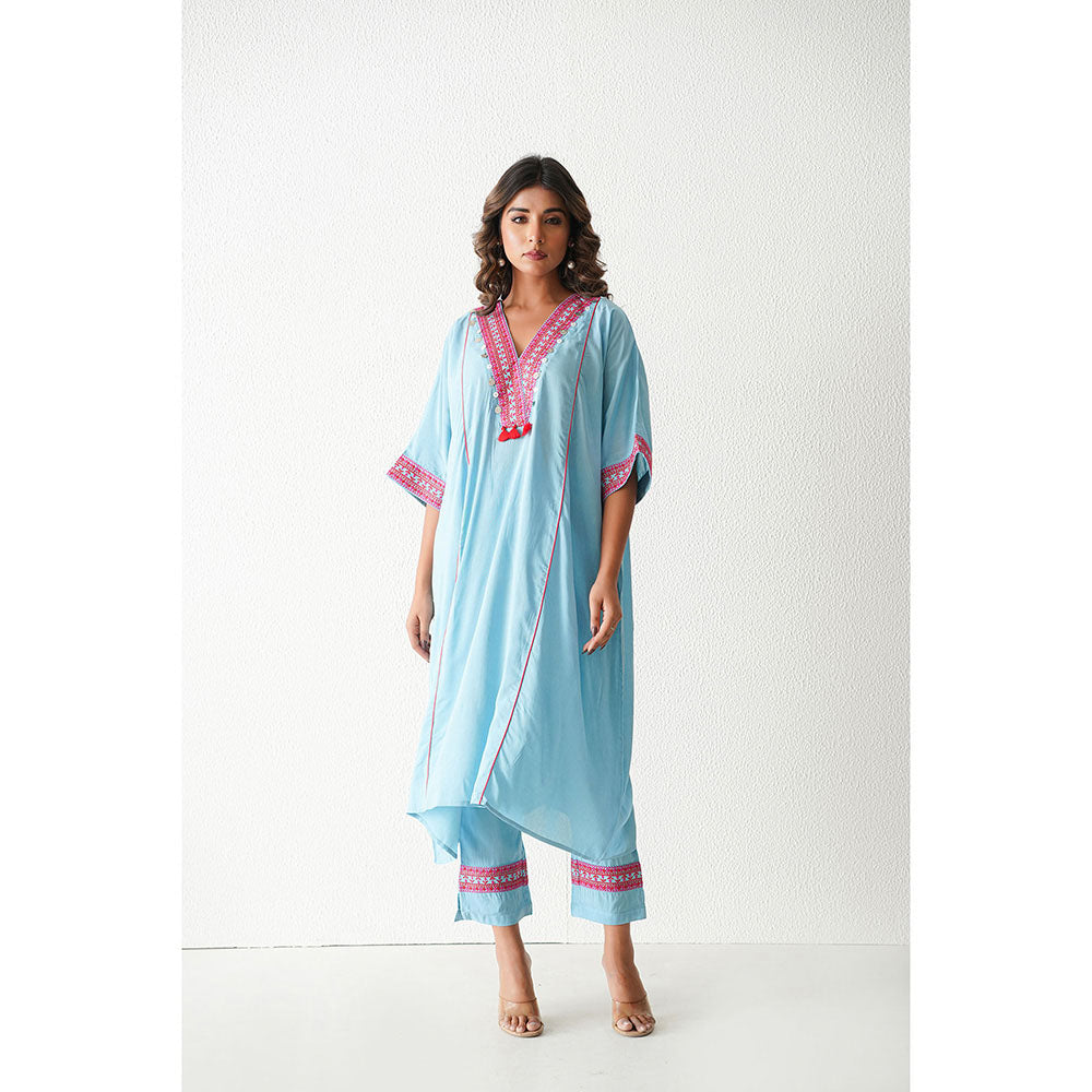 Keva Clothing Bramble Co-Ord - Baby Blue (Set of 2)