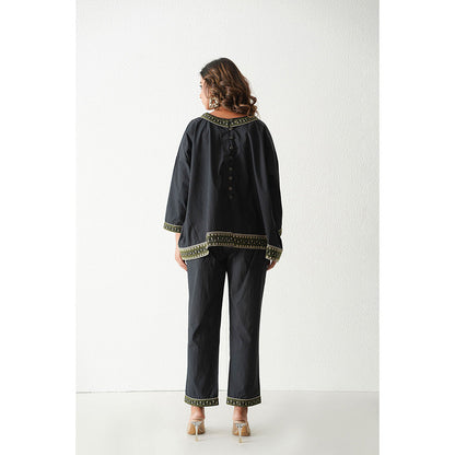 Keva Clothing Woo Woo Co-Ord - Black (Set of 2)