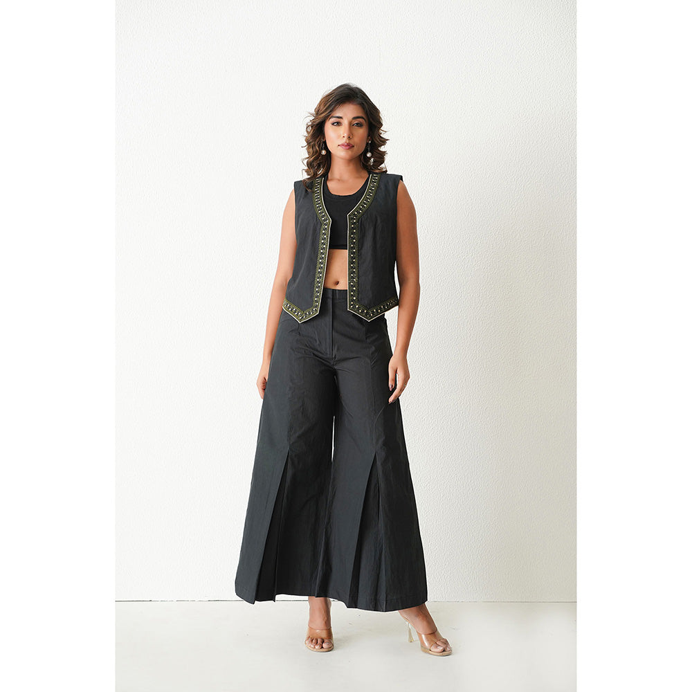 Keva Clothing Blue Lagoon Jacket with Pant -Black (Set of 2)