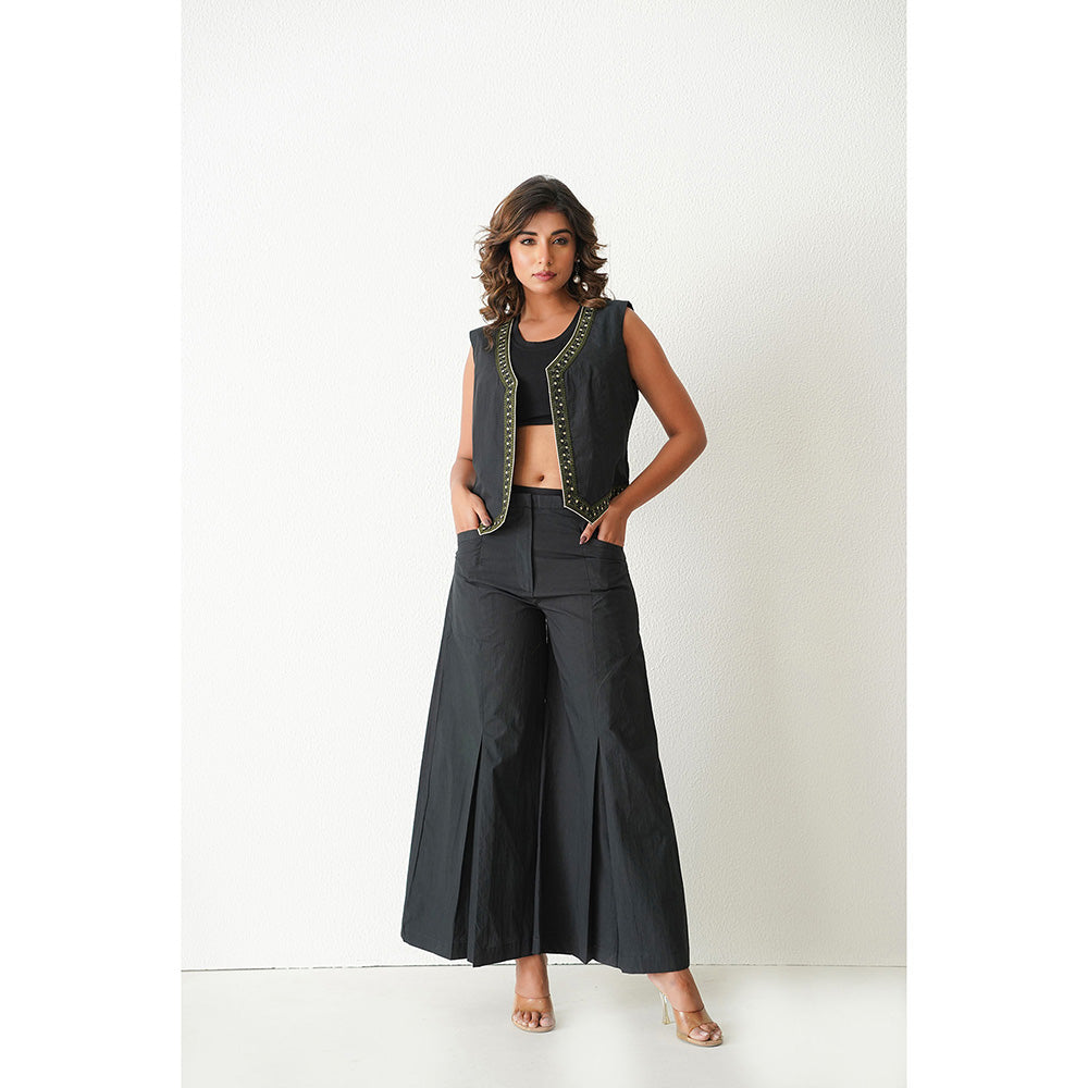 Keva Clothing Blue Lagoon Jacket with Pant -Black (Set of 2)