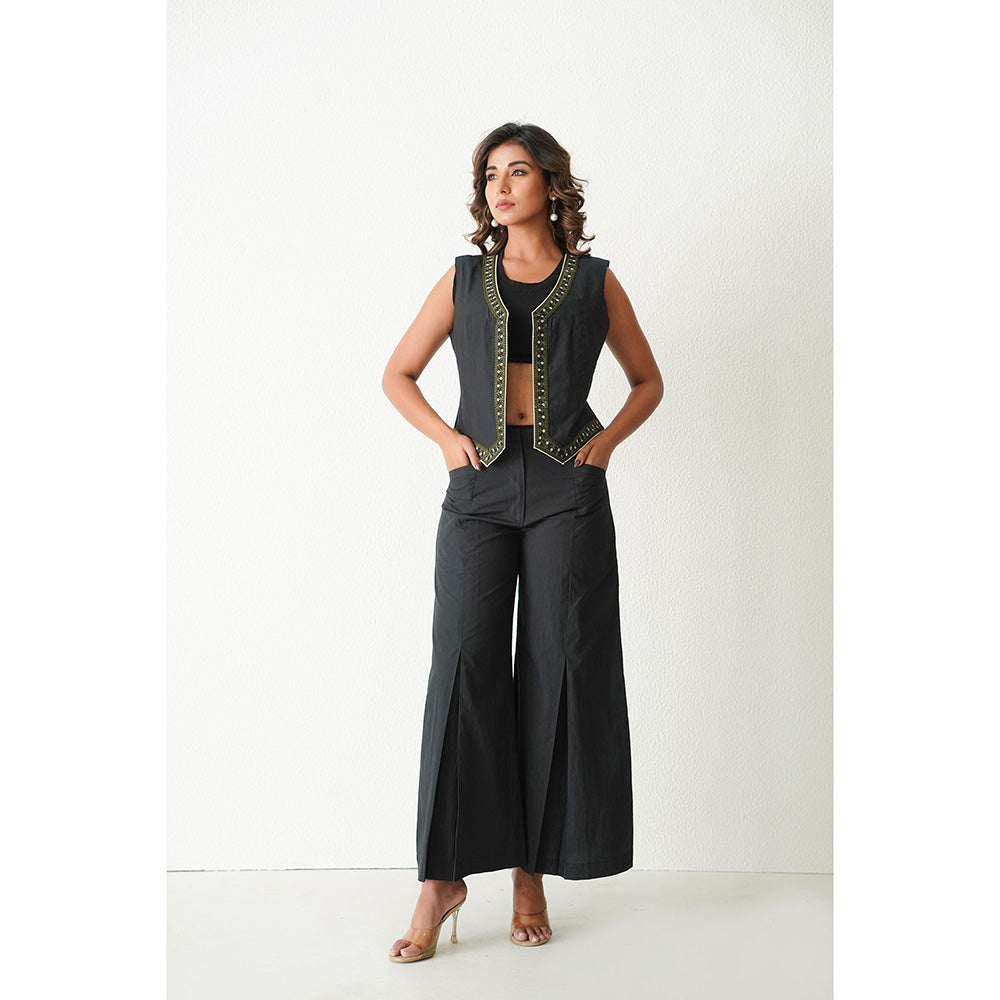 Keva Clothing Blue Lagoon Jacket with Pant -Black (Set of 2)