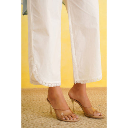 Keva Clothing Bandhani Co-Ord Set Of Two (Ice Blue)