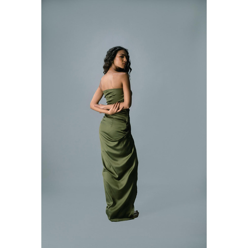 KHUMAAR SHUCHI BHUTANI The Olive Mirage Dress