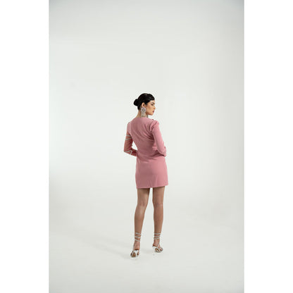 KHUMAAR SHUCHI BHUTANI Manifesting Stardust Pink Dress