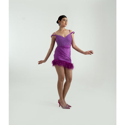 KHUMAAR SHUCHI BHUTANI The Cosmic Dance Purple Dress