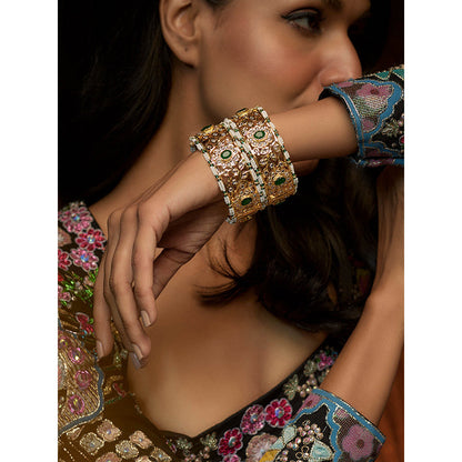 KIARA Ziya Bangles 22KT Gold Plated