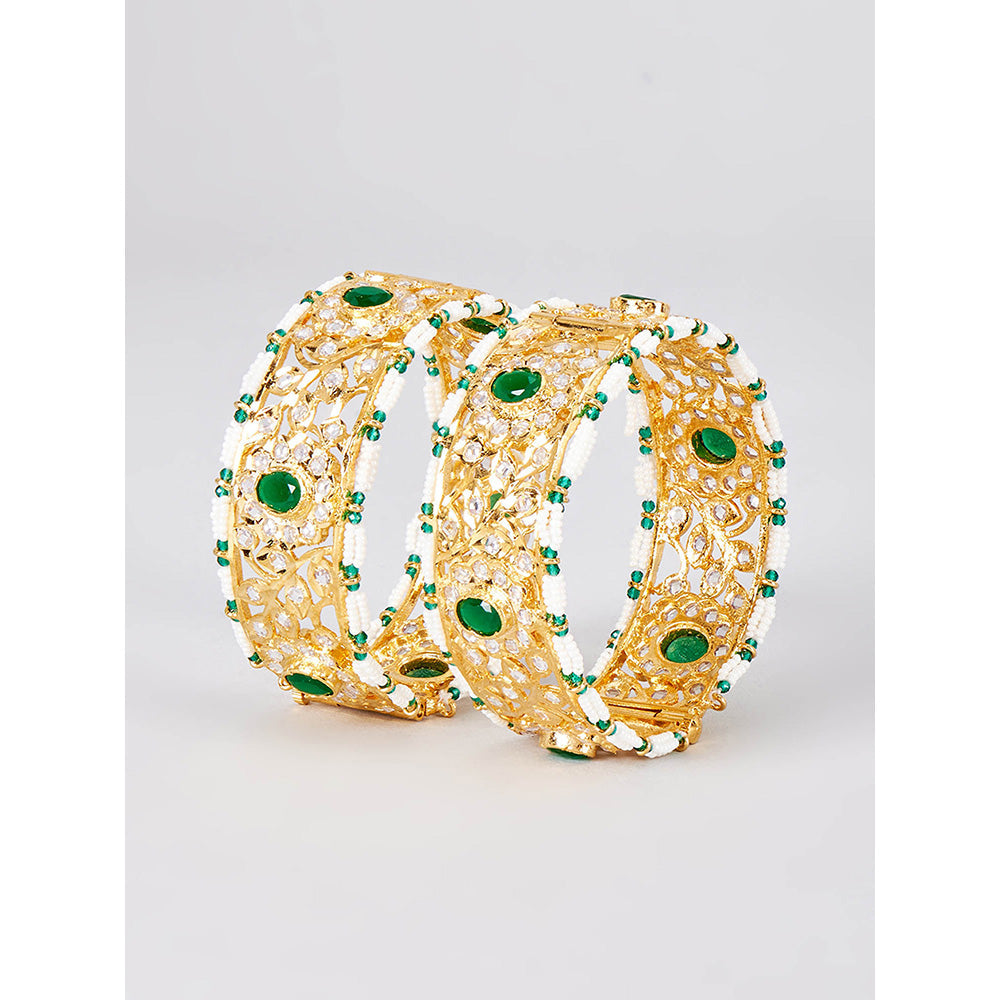 KIARA Ziya Bangles 22KT Gold Plated