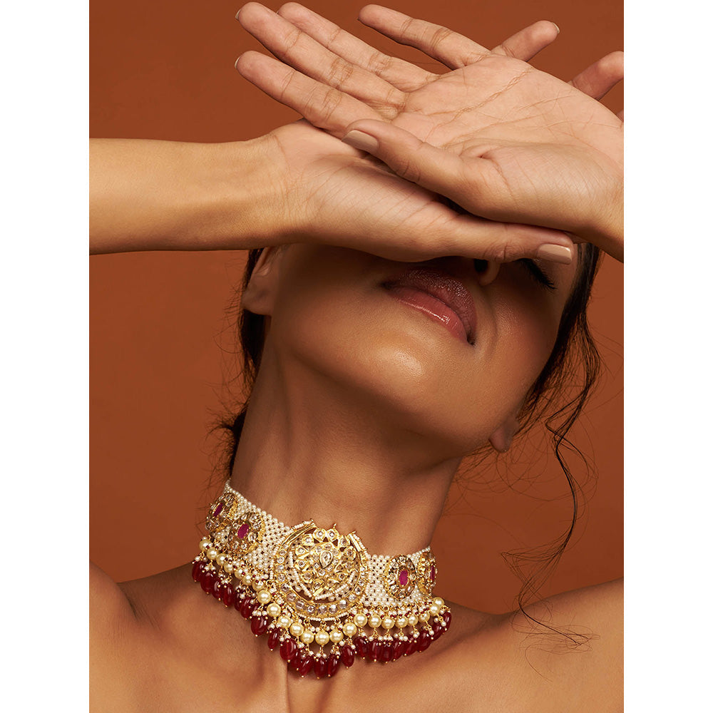 KIARA Gulshan Choker 22KT Gold Plated